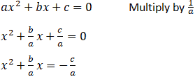 Deriving Quadratic Formula - Calculatorall.Com